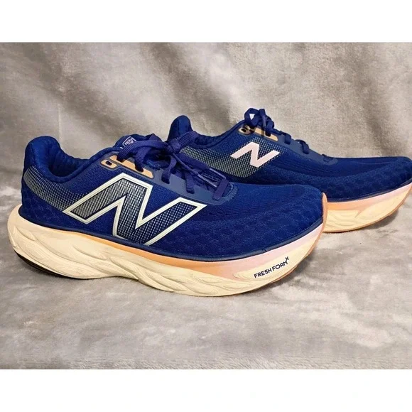 New Balance Shoes Womens 9 Blue Fresh Foam W1080N14 Running Athletic Sneakers - Picture 2 of 8